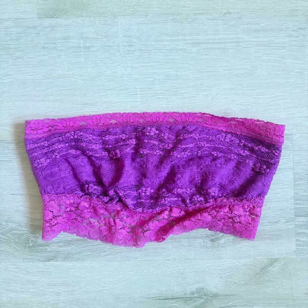 Free People Lace Bandeaus Purple Sz Small